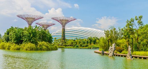 Supertrees im futuristischem Park Garden by the Bay in Singapur